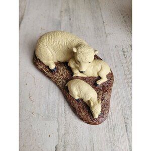Vintage‎ sheep nativity chalkware home decor figure religious